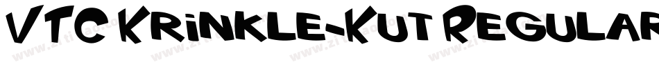 VTC Krinkle-Kut Regular字体转换